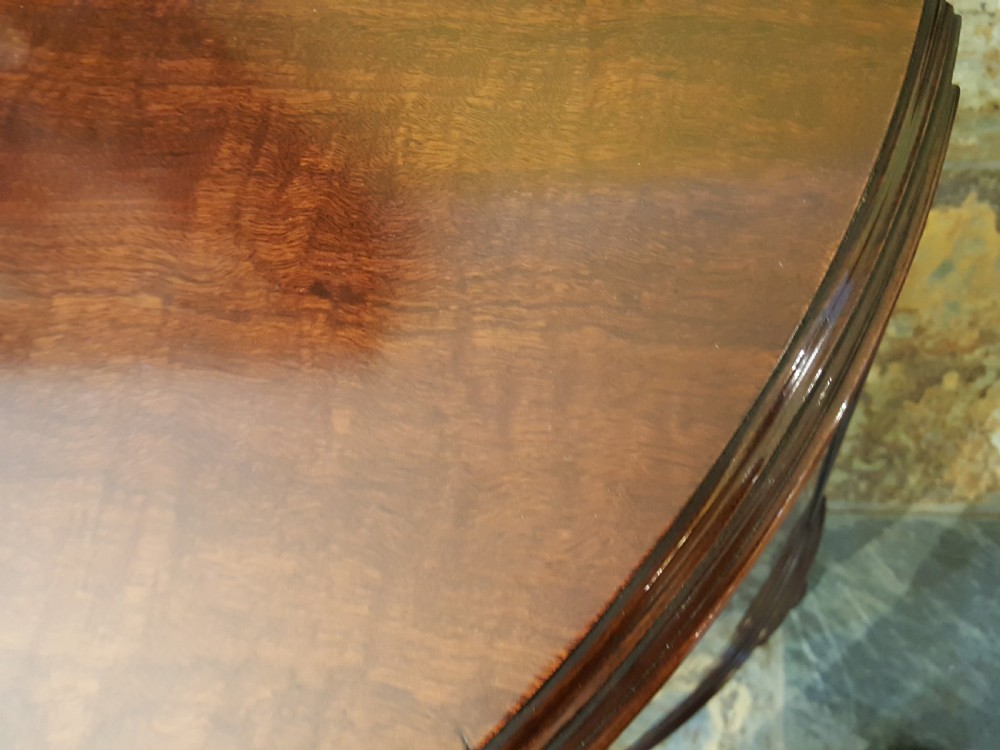 Mahogany bow front drinks cabinet View III