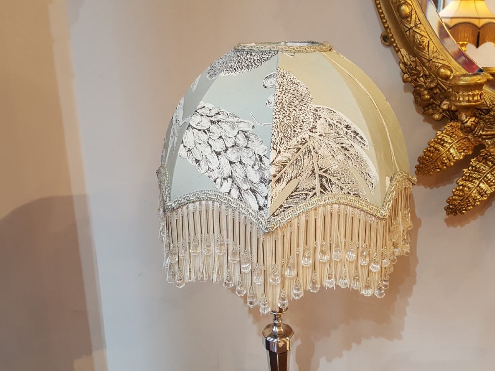 Art Deco Silver Electric Table Lamp View V
