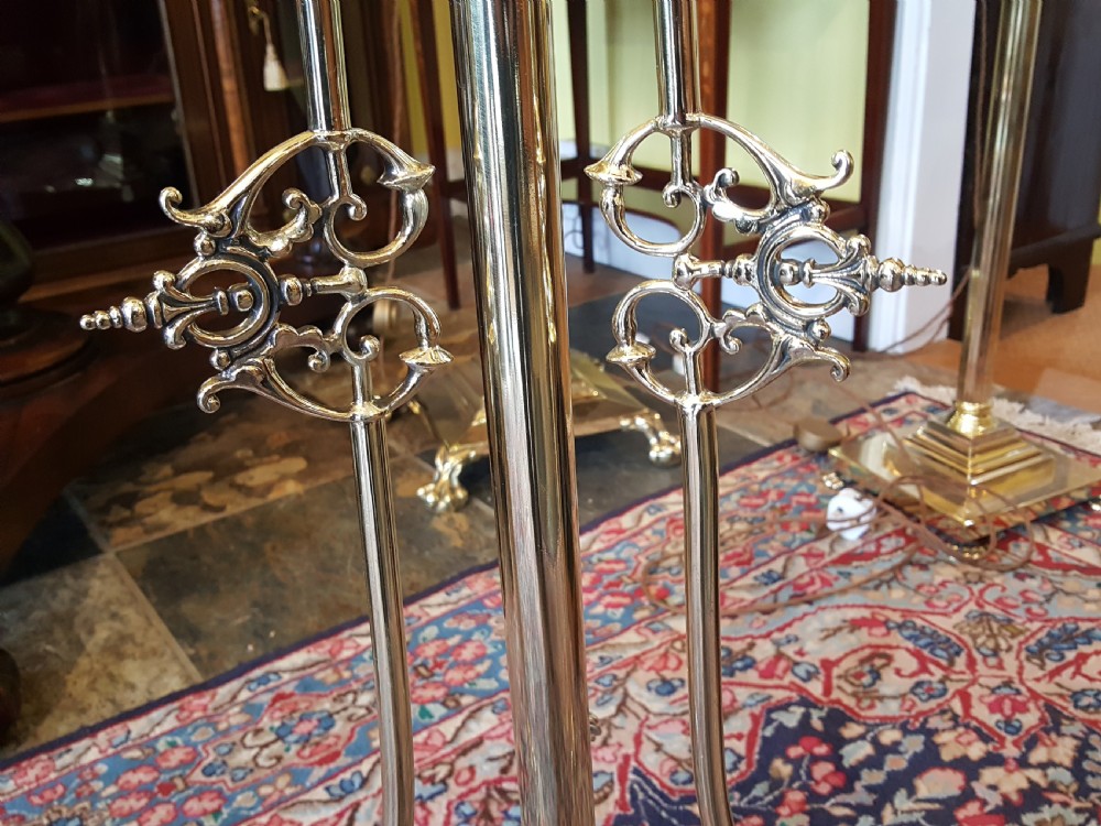 Victorian Brass Adjustable Standard Lamp View VI