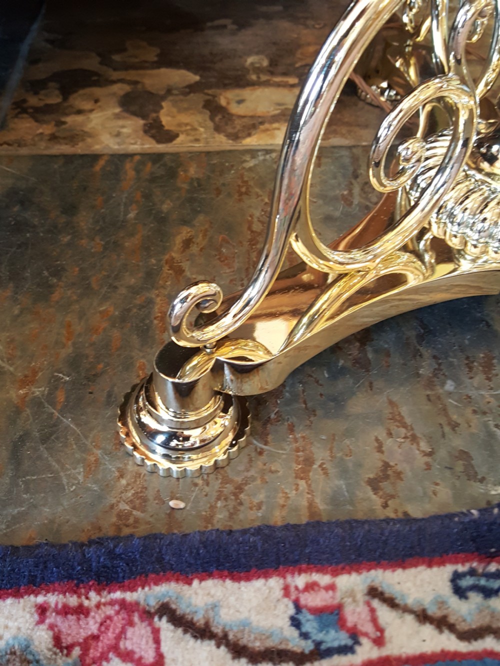 Pair of Victorian Brass Adjustable Standard Lamps View VI