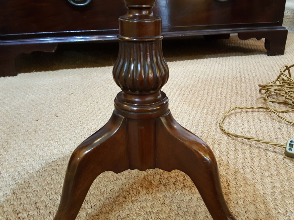 Early 20th Century mahogany lamp table View III