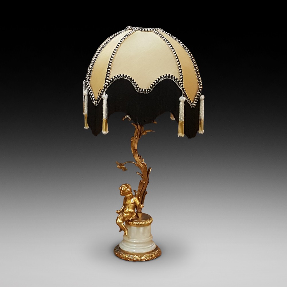 Gilt Metal Table Lamp