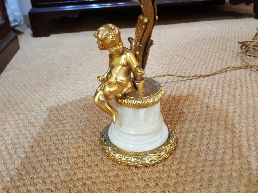 Gilt Metal Table Lamp View II