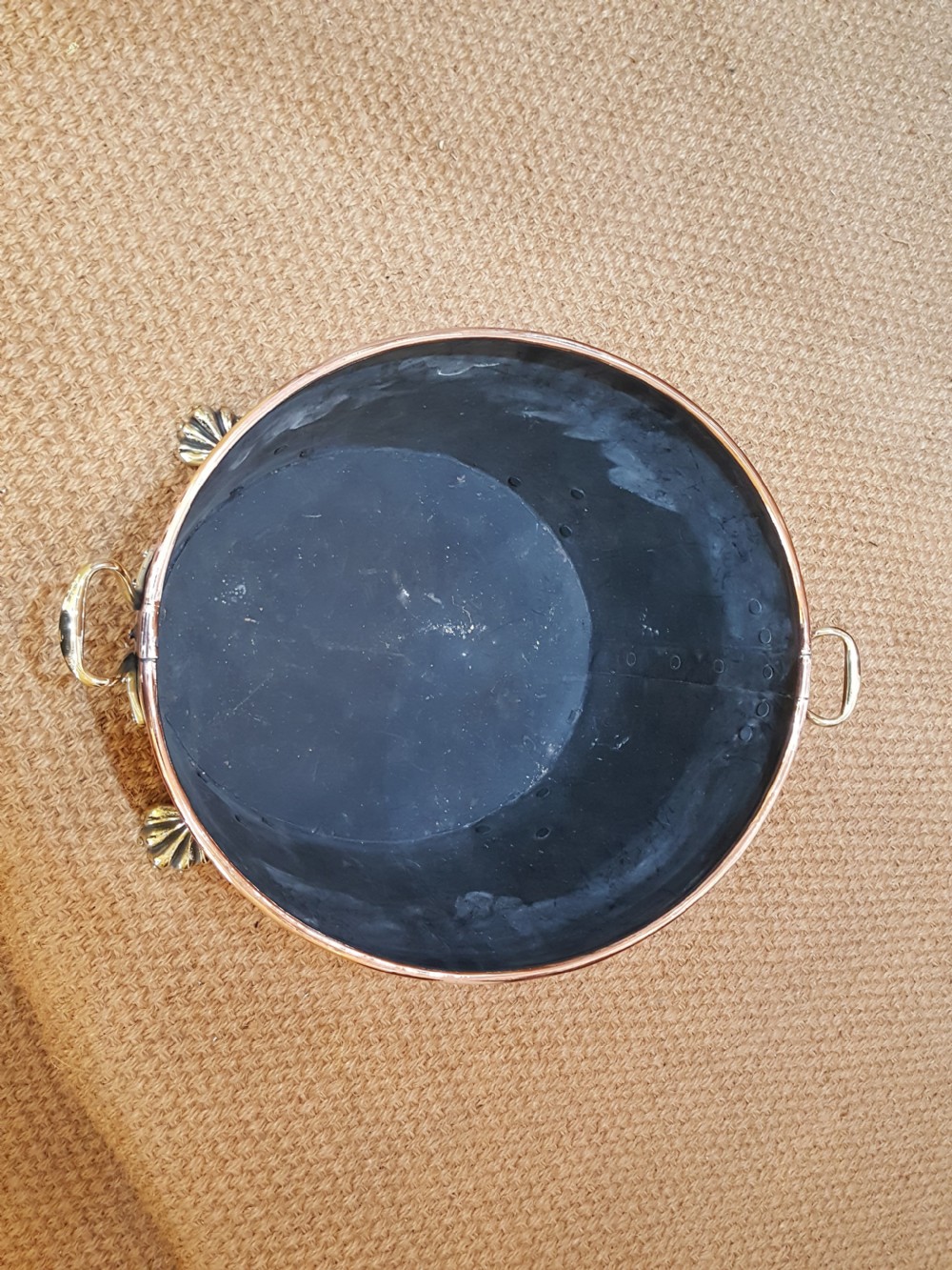 Late 19thC Continental Copper Log Basket View IV