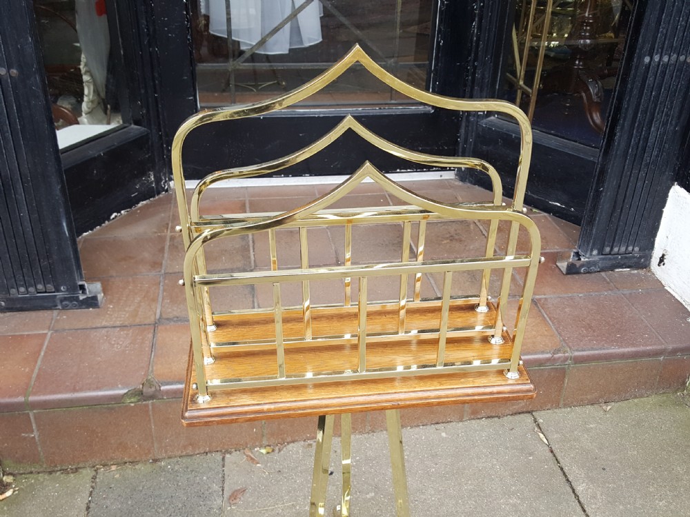 Brass and Oak Revolving Canterbury View II