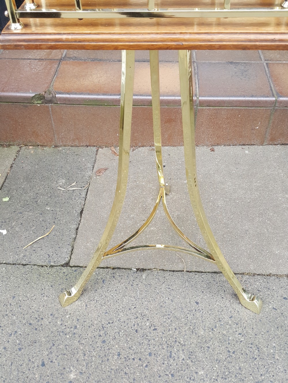 Brass and Oak Revolving Canterbury View III