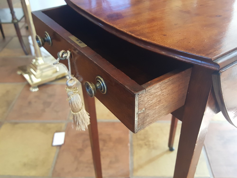 George III Mahogany Pembroke Lamp Table View III