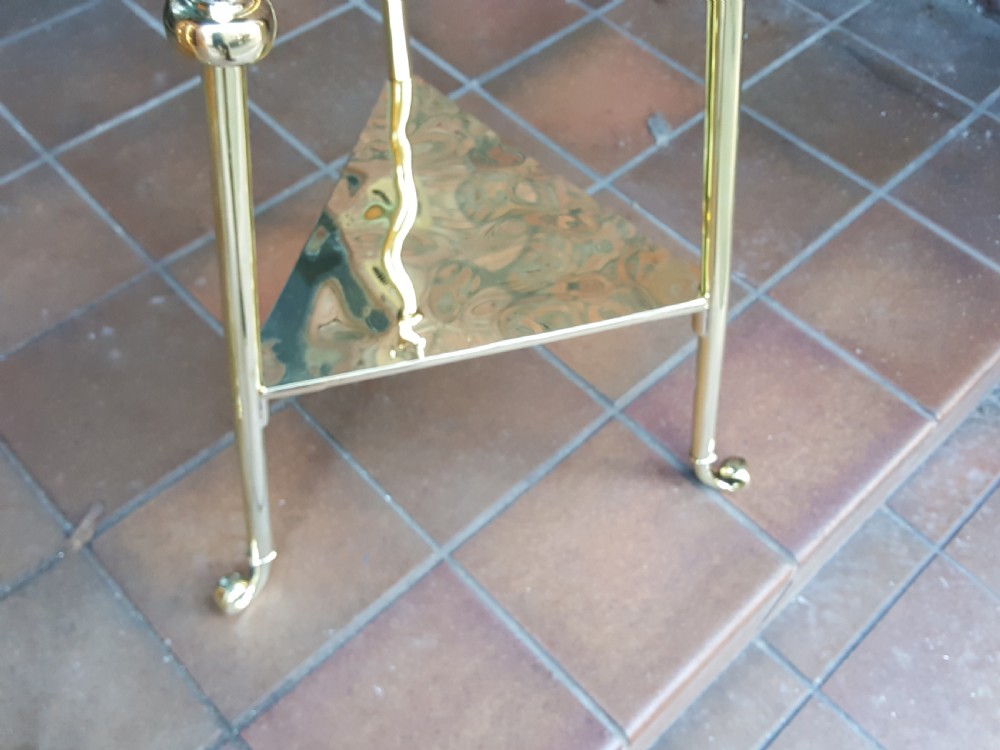 Pair of Victorian Brass Plant Stands View IV