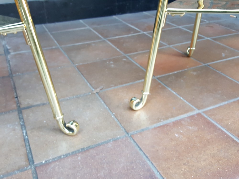 Pair of Victorian Brass Plant Stands View V