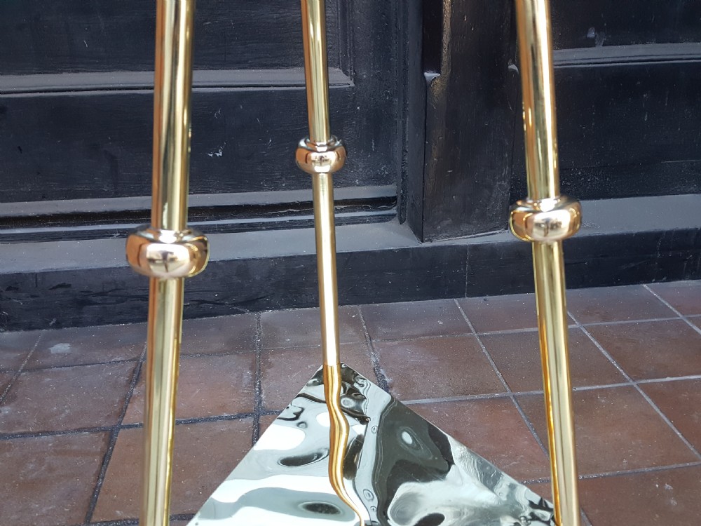 Pair of Victorian Brass Plant Stands View VI