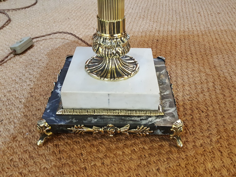 Late Victorian Brass Table Oil Lamp View II