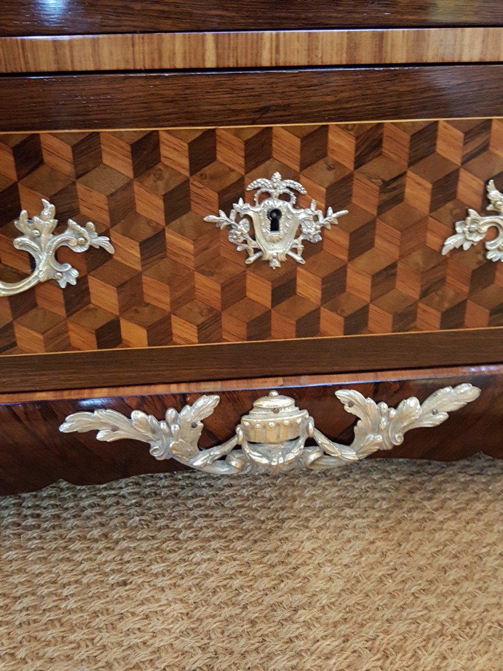 Mid 19thC French  Parquetry Commode View VI