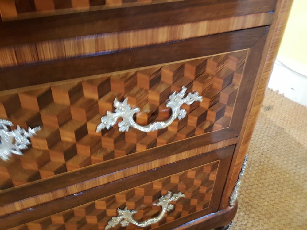 Mid 19thC French  Parquetry Commode View IX