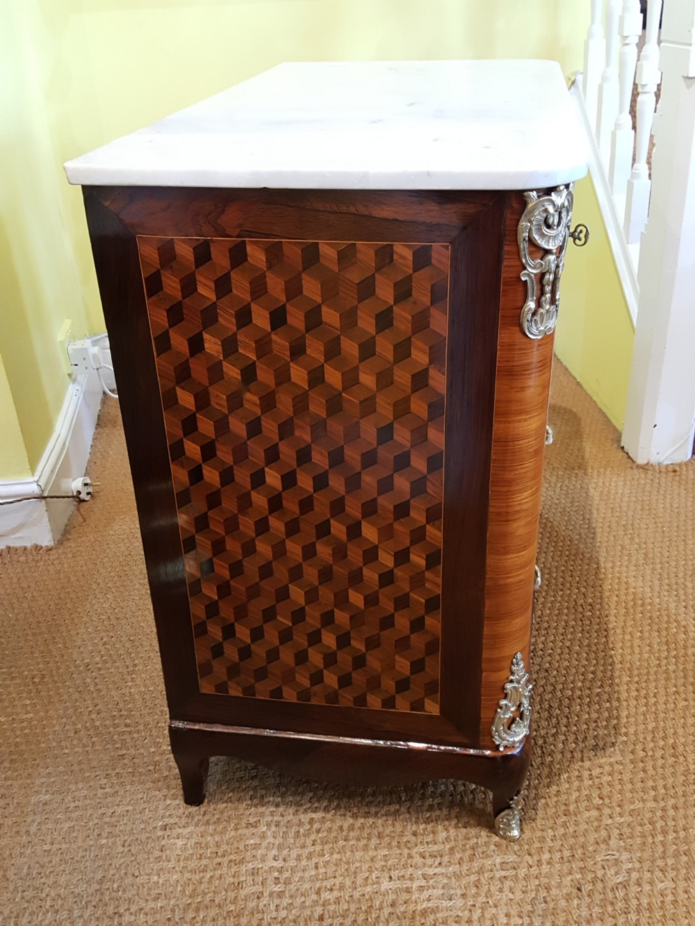 Mid 19thC French  Parquetry Commode View X