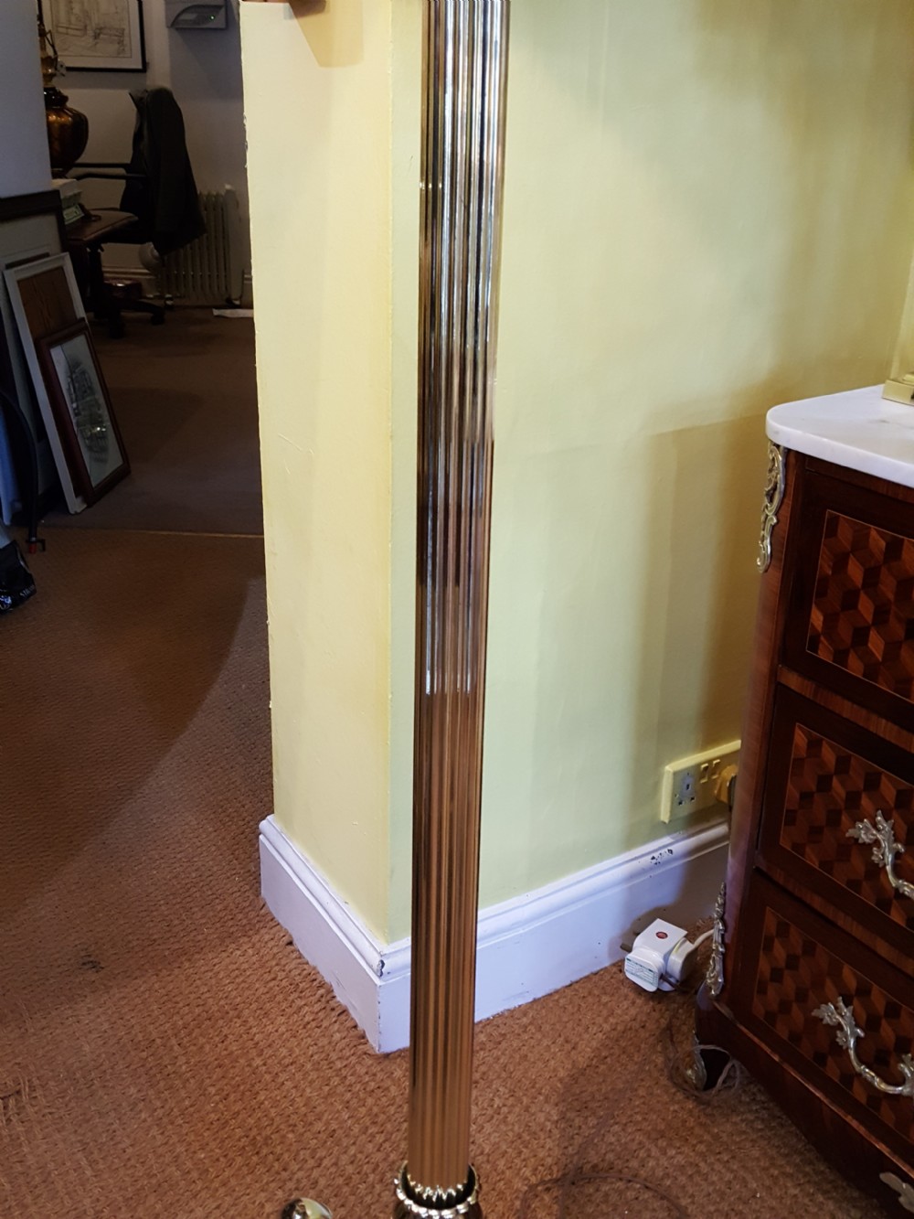 Victorian Brass Extending Standard Lamp View VI