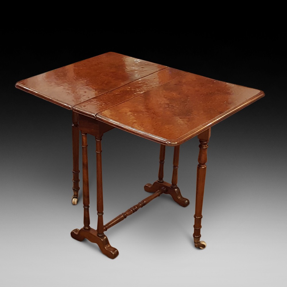 Late Victorian Burr Yew Sutherland Table