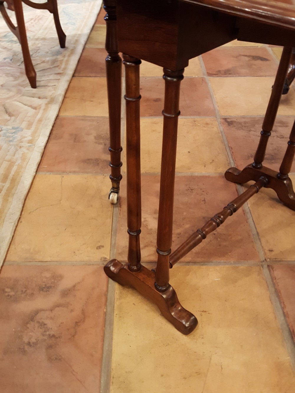 Late Victorian Burr Yew Sutherland Table View VI
