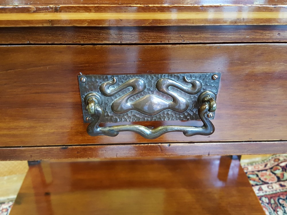 Liberty & Co Art Nouveau Mahogany Desk View V