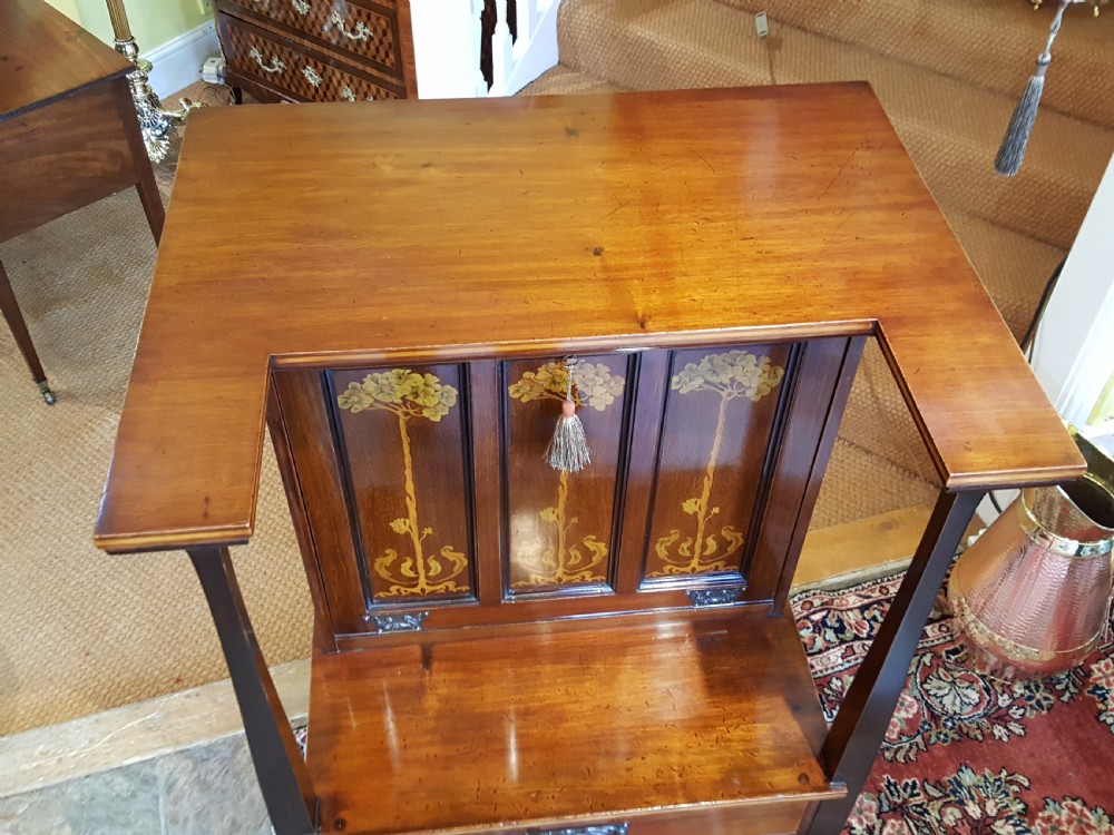 Liberty & Co Art Nouveau Mahogany Desk View VI