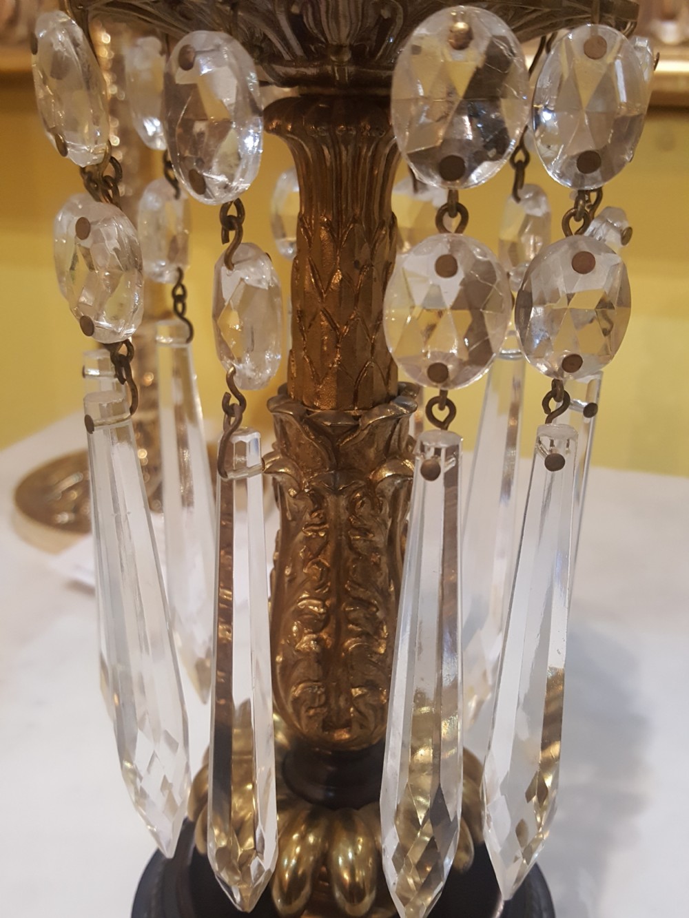 Pair of Regency Brass Lustres View IV