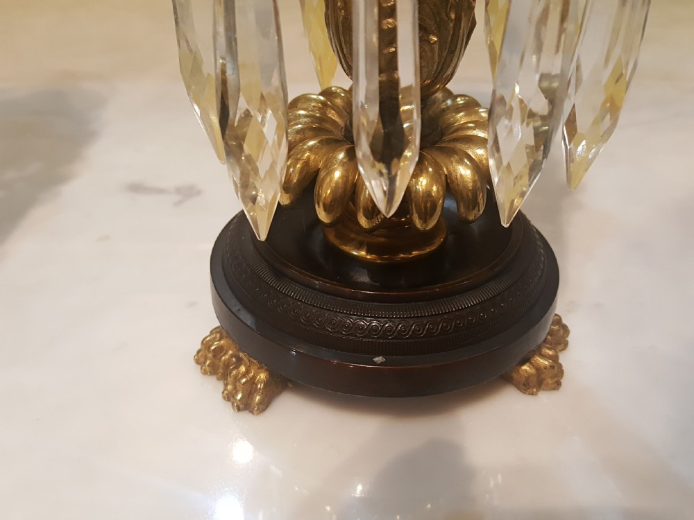 Pair of Regency Brass Lustres View VI