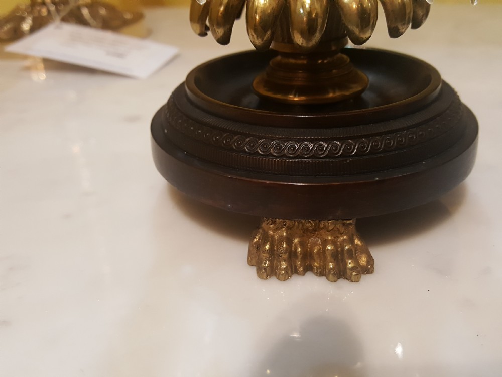 Pair of Regency Brass Lustres View VII
