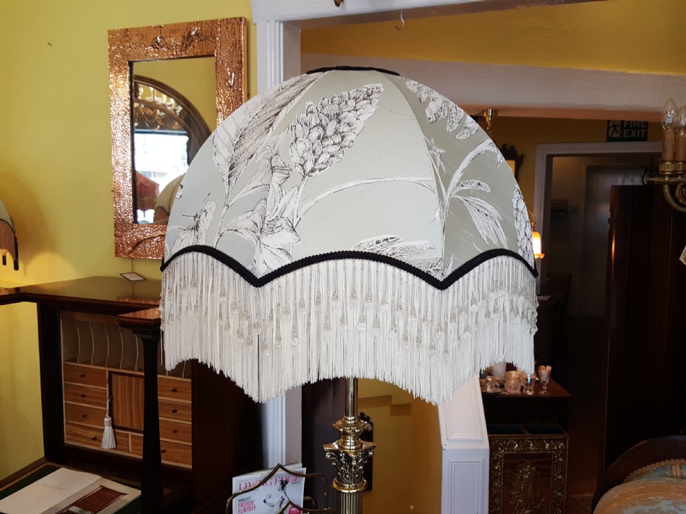Victorian Brass Standard Extending Lamp View V