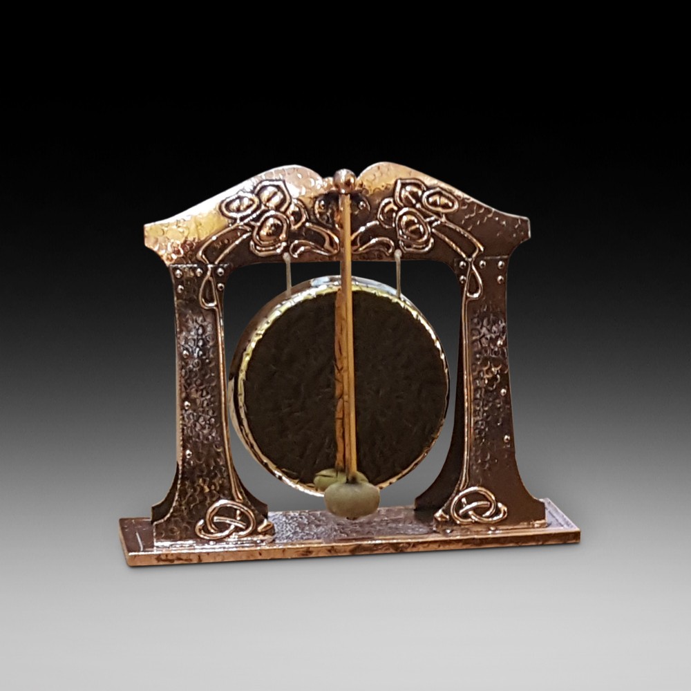 Arts & Crafts Copper and Brass Dinner Gong