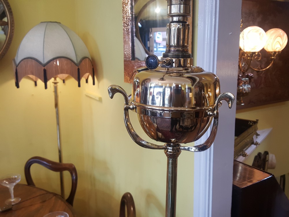 Victorian brass adjustable standard lamp View III