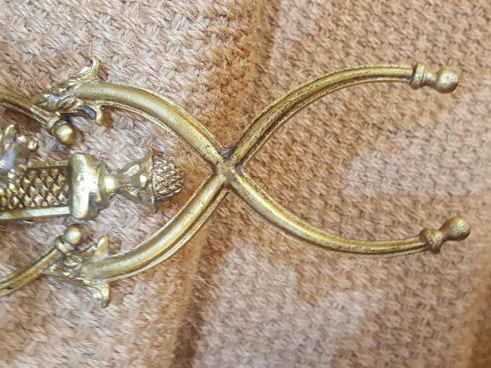 19thC French Bronze and Ormolu Wall Light View V