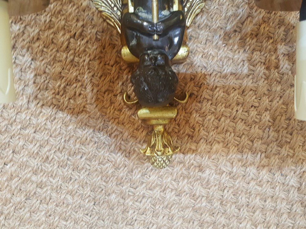 19thC French Bronze and Ormolu Wall Light View VI