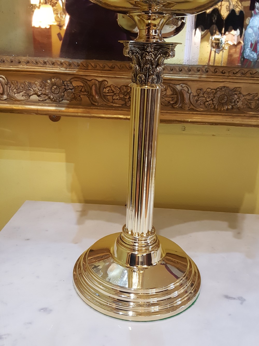 Pair of Victorian Brass Oil Lamps View IV