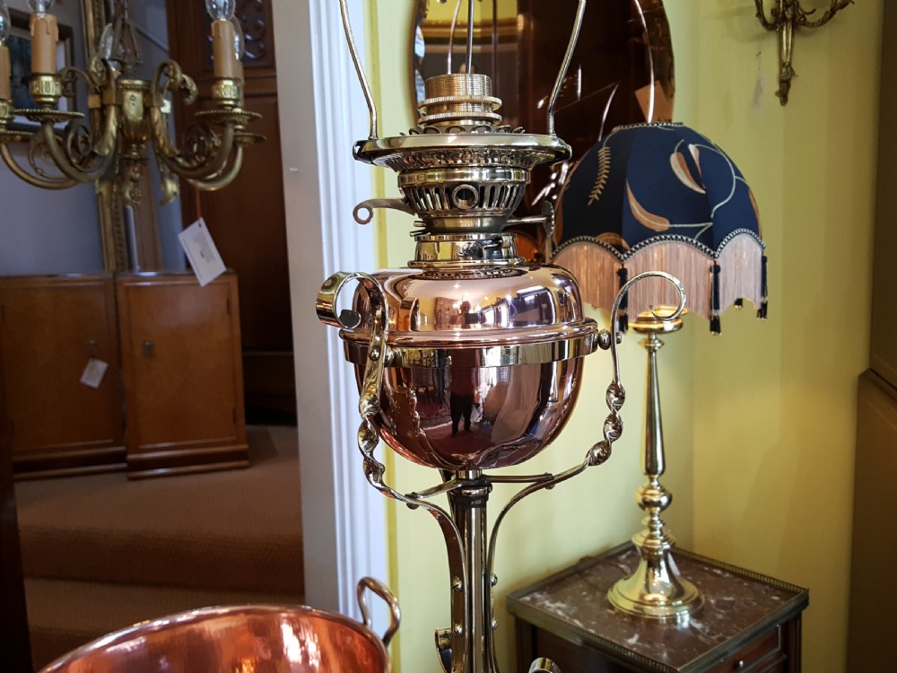  Late 19thC Arts and Crafts Brass Standard Lamp View VII