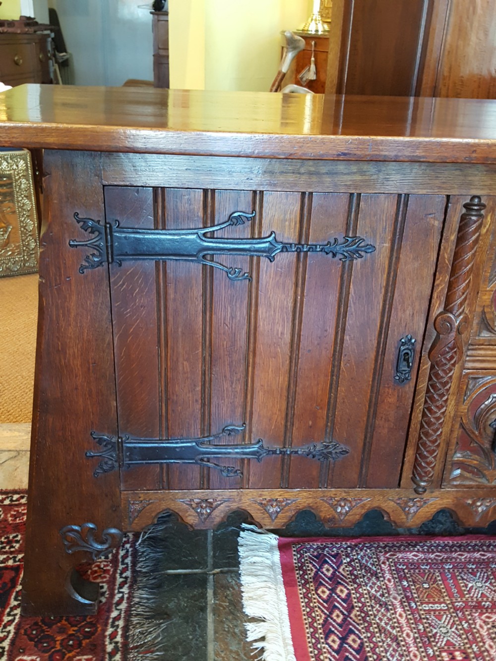  Arts and Crafts Oak Server Sideboard View IV
