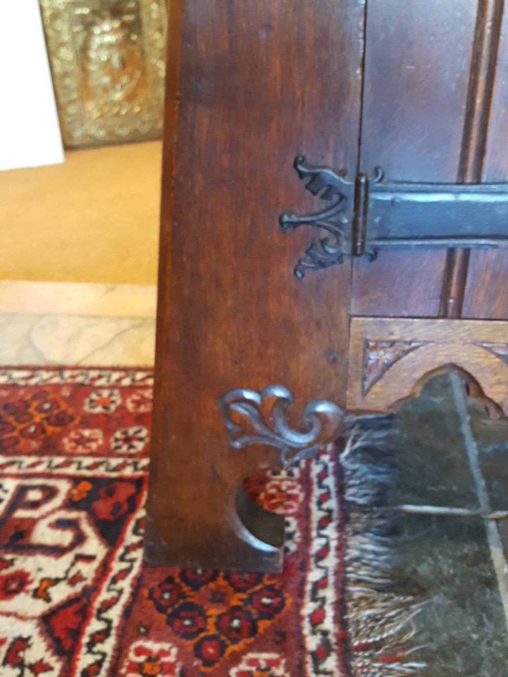  Arts and Crafts Oak Server Sideboard View V