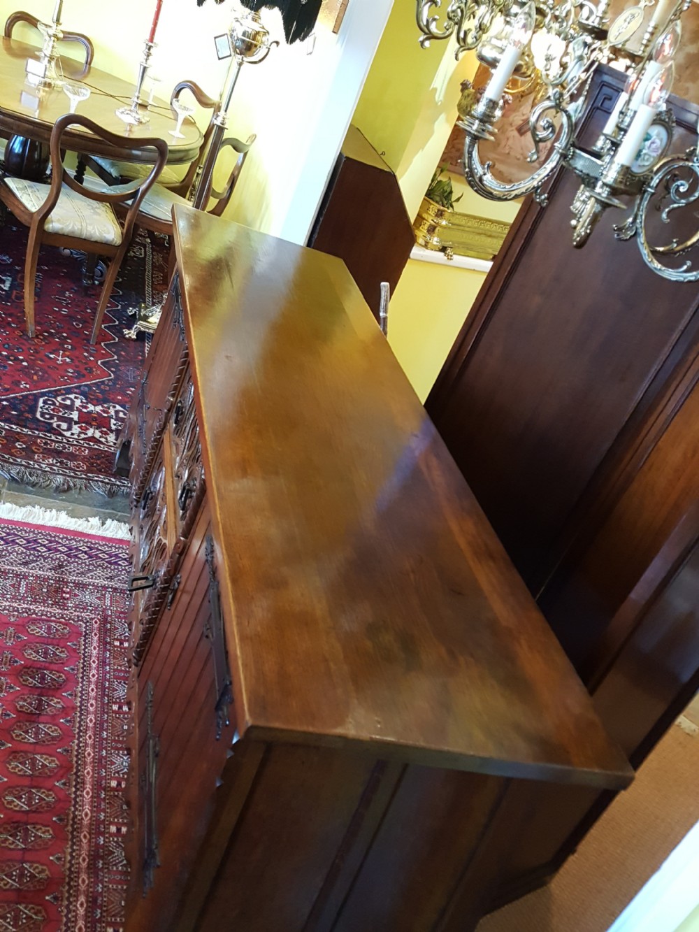  Arts and Crafts Oak Server Sideboard View VII