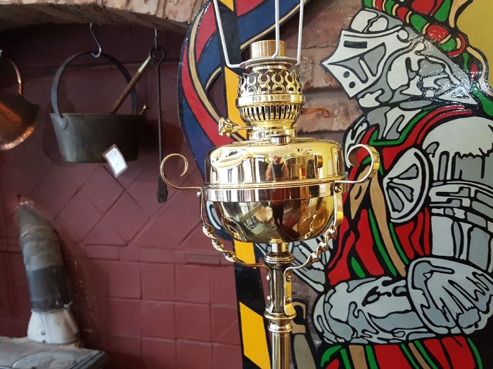 Late Victorian Adjustable Brass Standard Lamp View VII