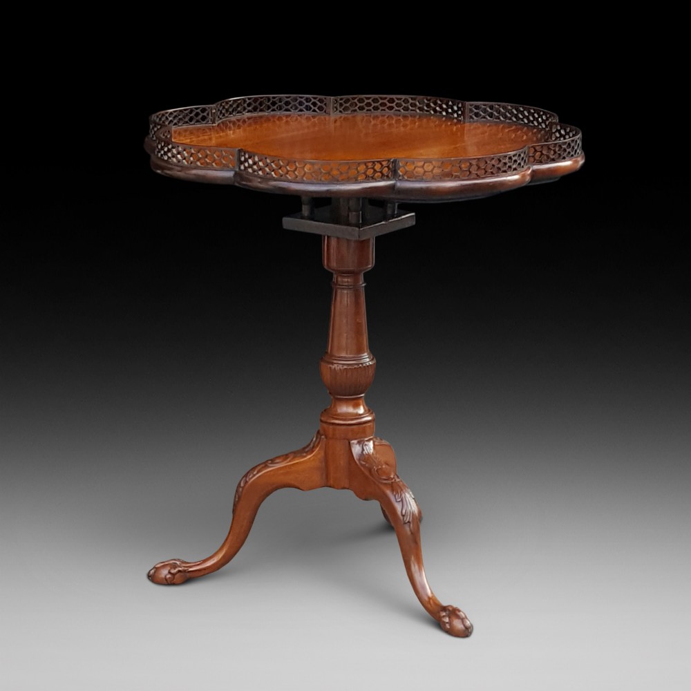 George III Mahogany Tilt Top Tripod Table