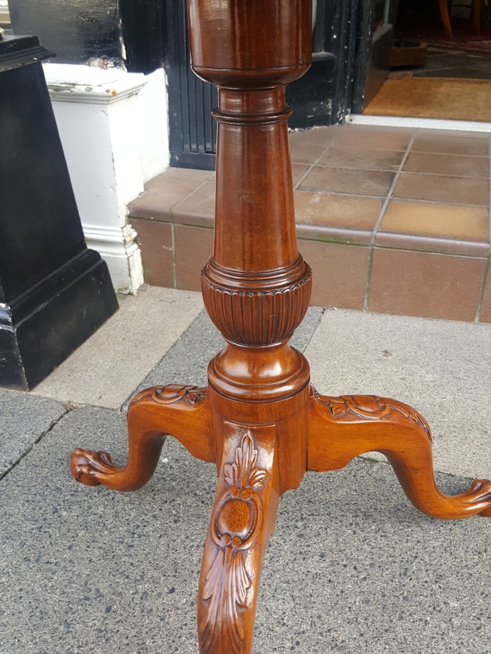 George III Mahogany Tilt Top Tripod Table View IV