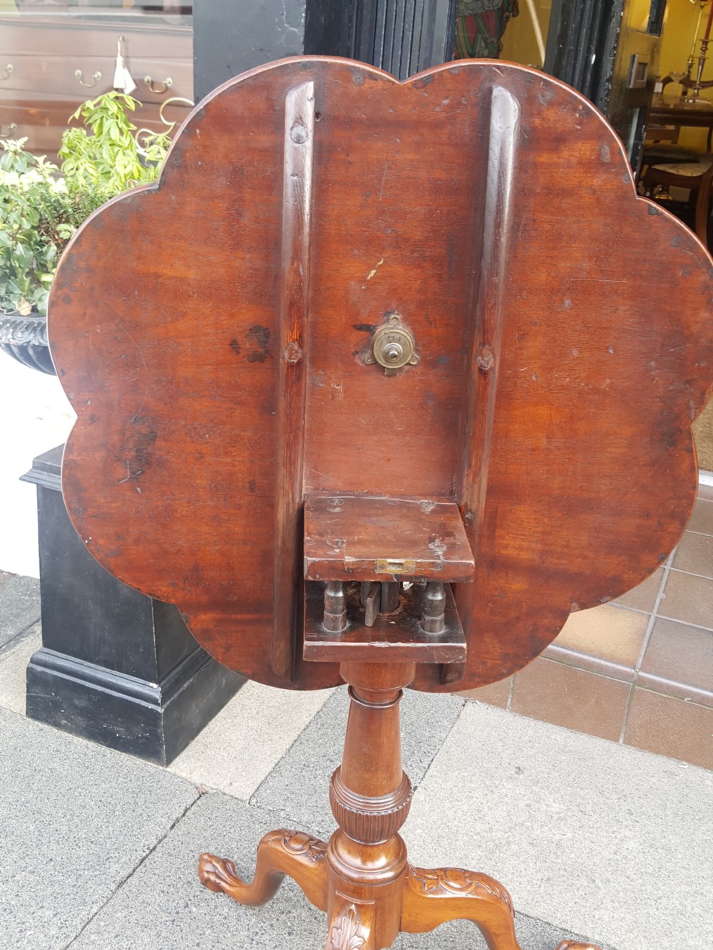 George III Mahogany Tilt Top Tripod Table View VII