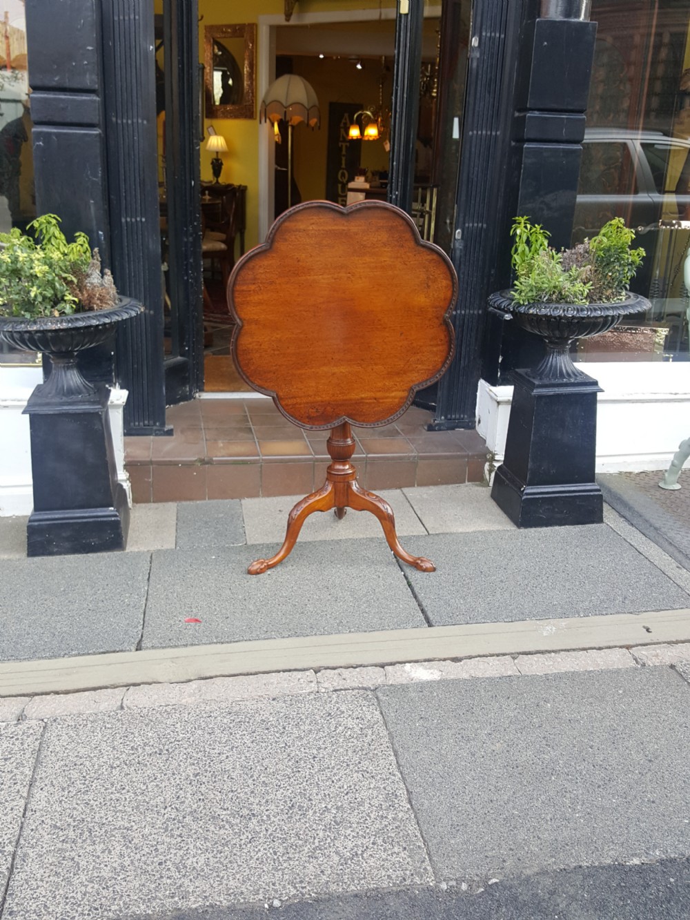 George III Mahogany Tilt Top Tripod Table View IX