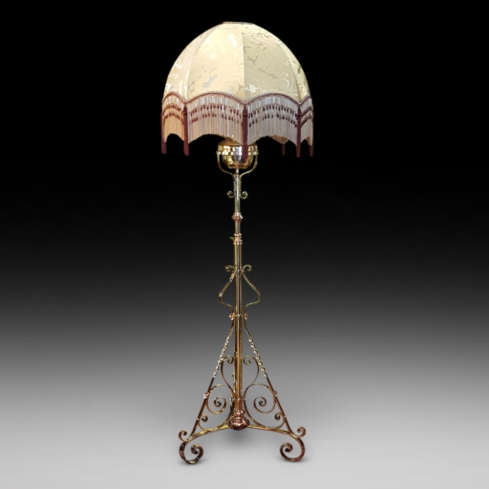 Arts and Crafts Telescopic Standard Lamp