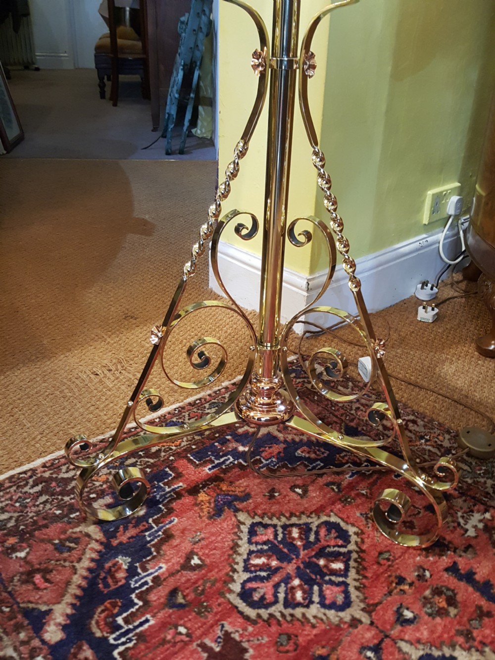 Arts and Crafts Telescopic Standard Lamp View V