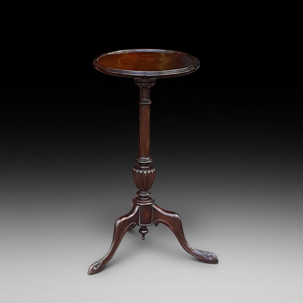 Edwardian mahogany side lamp table