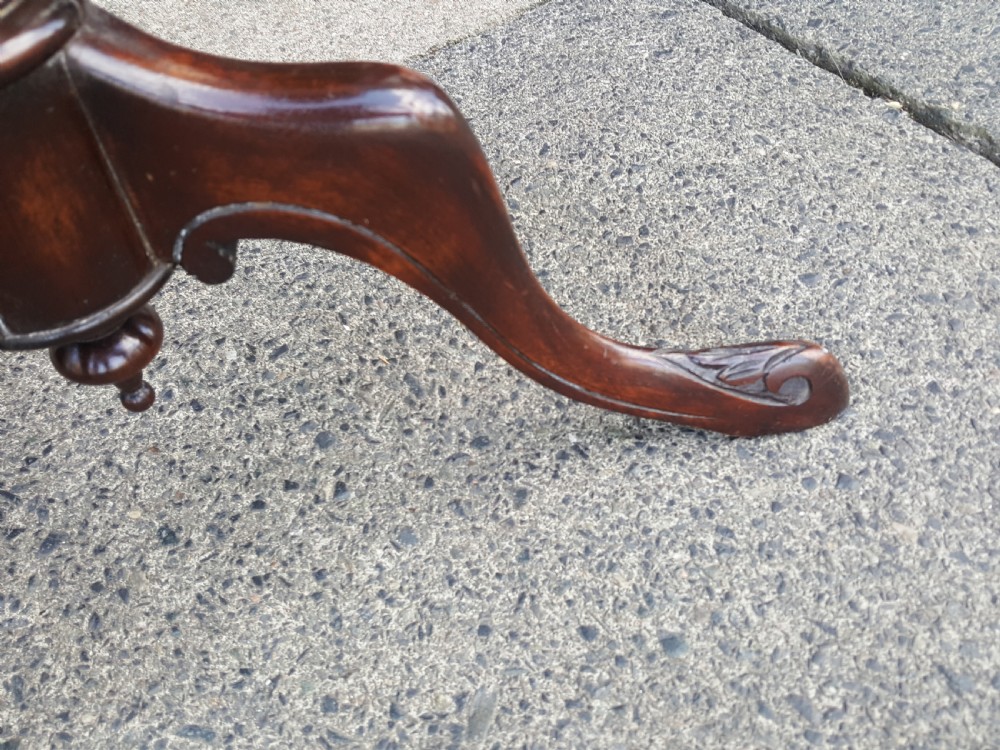 Edwardian mahogany side lamp table View V