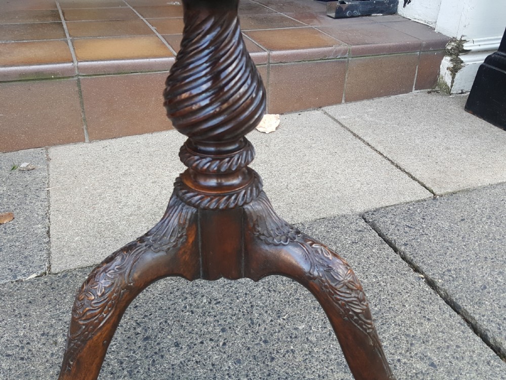 Edwardian mahogany oval side table View V
