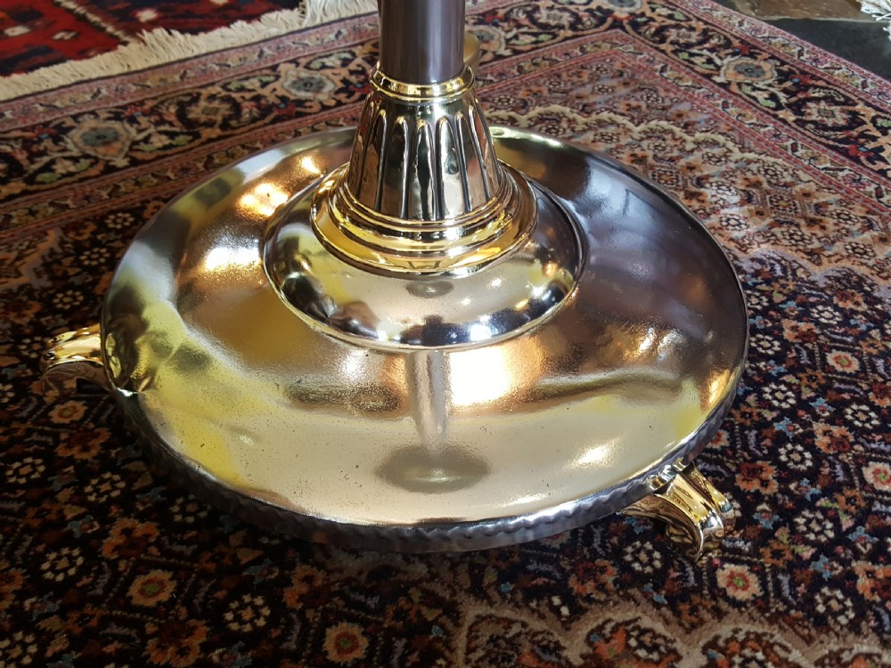Early 20thC Steel and Brass Standard Aladdin Oil Lamp View III