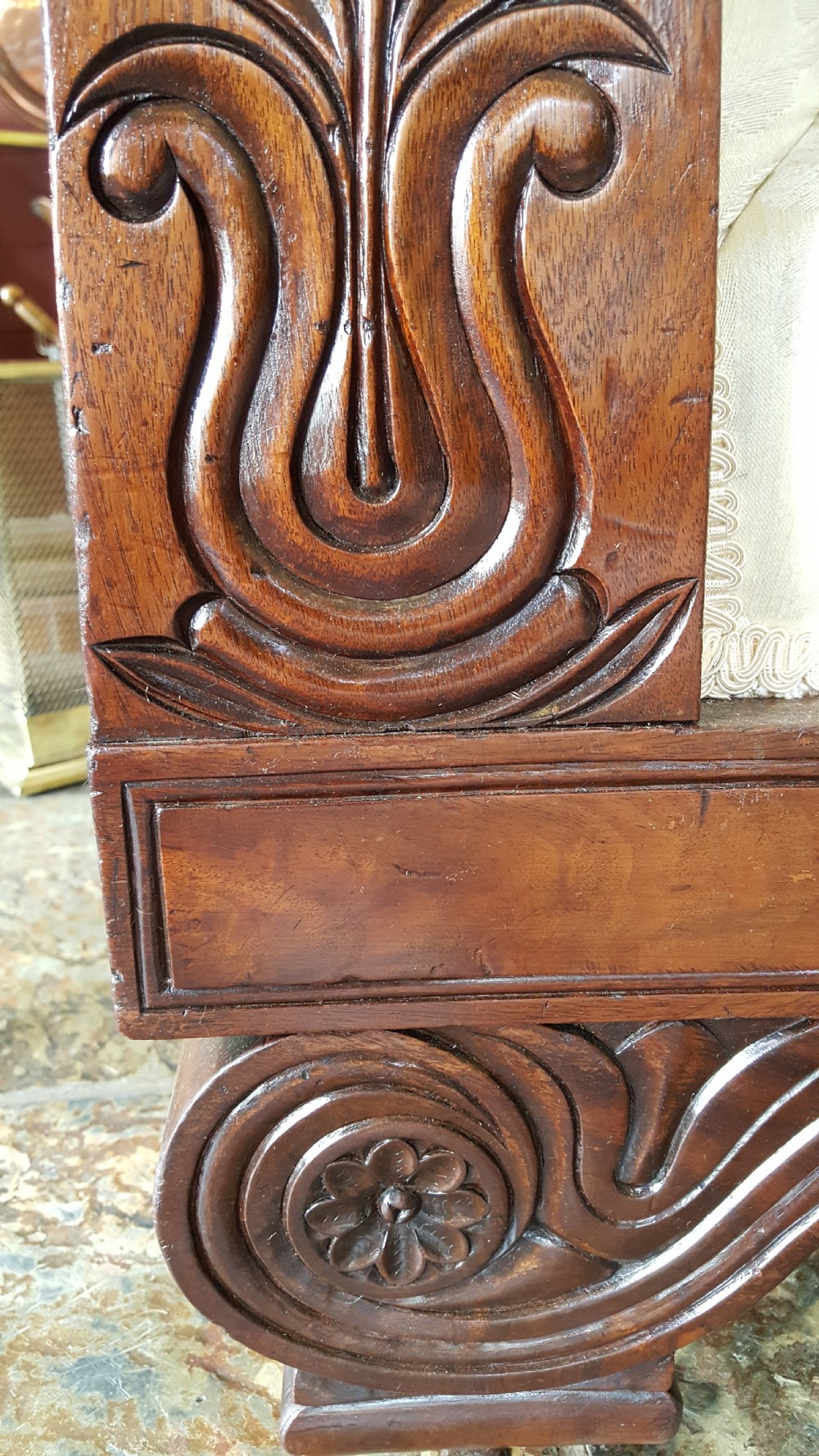 William IV Carved Mahogany Framed Settee View IV