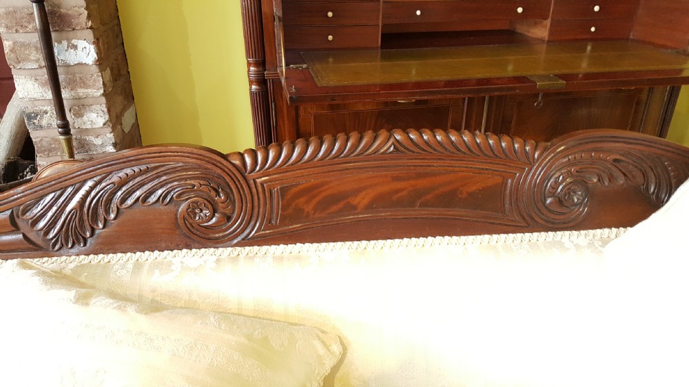 William IV Carved Mahogany Framed Settee View XI