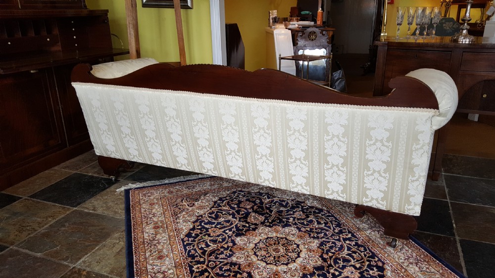William IV Carved Mahogany Framed Settee View XII